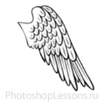 Кисти в виде крыльев ангела для Фотошопа - кисть 8