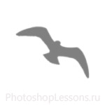 Кисти в виде силуэтов птиц для Фотошопа - кисть 33