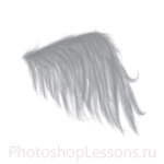 Кисти в виде волос для Фотошопа - кисть 13