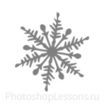 Кисти: снежинки для Фотошопа - кисть 10