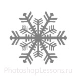 Кисти: снежинки для Фотошопа - кисть 18