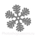 Кисти: снежинки для Фотошопа - кисть 2