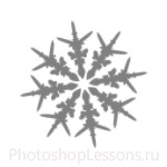 Кисти: снежинки для Фотошопа - кисть 21