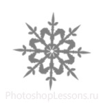 Кисти: снежинки для Фотошопа - кисть 22