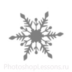 Кисти: снежинки для Фотошопа - кисть 24