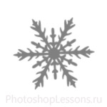 Кисти: снежинки для Фотошопа - кисть 25