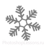 Кисти: снежинки для Фотошопа - кисть 3
