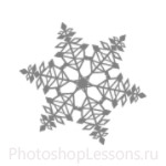 Кисти: снежинки для Фотошопа - кисть 30