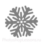 Кисти: снежинки для Фотошопа - кисть 4