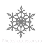 Кисти: снежинки для Фотошопа - кисть 40