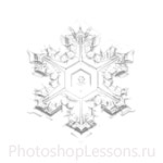 Кисти: снежинки для Фотошопа - кисть 42