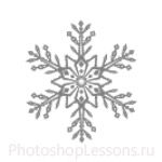Кисти: снежинки для Фотошопа - кисть 43