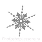 Кисти: снежинки для Фотошопа - кисть 45