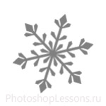 Кисти: снежинки для Фотошопа - кисть 5