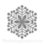 Кисти: снежинки для Фотошопа - кисть 50