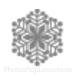 Кисти: снежинки для Фотошопа - кисть 52