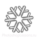 Кисти: снежинки для Фотошопа - кисть 6