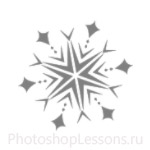 Кисти: снежинки для Фотошопа - кисть 60