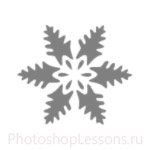 Кисти: снежинки для Фотошопа - кисть 7