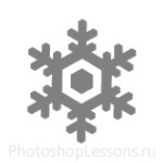 Кисти: снежинки для Фотошопа - кисть 8