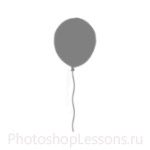 Кисти: воздушные шарики для Фотошопа - кисть 1