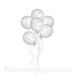 Кисти: воздушные шарики для Фотошопа - кисть 12