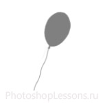 Кисти: воздушные шарики для Фотошопа - кисть 3