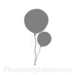 Кисти: воздушные шарики для Фотошопа - кисть 6