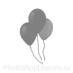 Кисти: воздушные шарики для Фотошопа - кисть 9